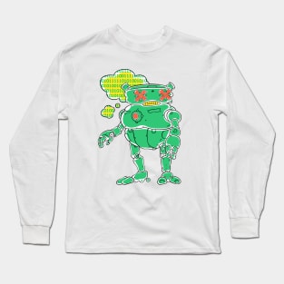 Funny robot Long Sleeve T-Shirt